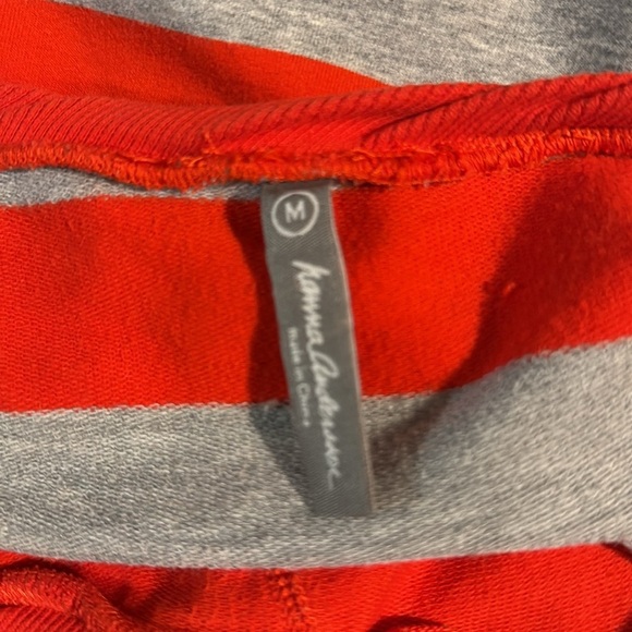 Hanna Andersson red and gray striped scoop neck long sleeve tshirt size M - Picture 13 of 13